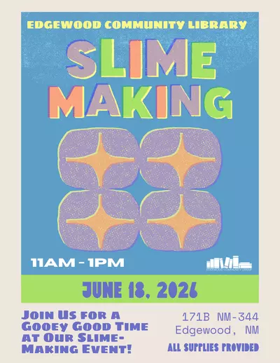 slime making event flyer