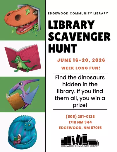 June 2026 scavenger hunt flyer
