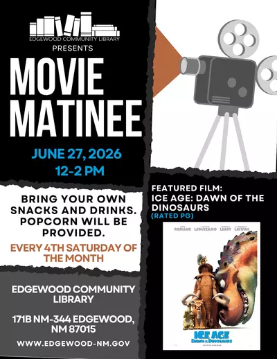 June 2026 movie matinee flyer
