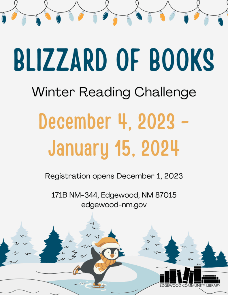 2023 Blizzard of Books Reading Flyer